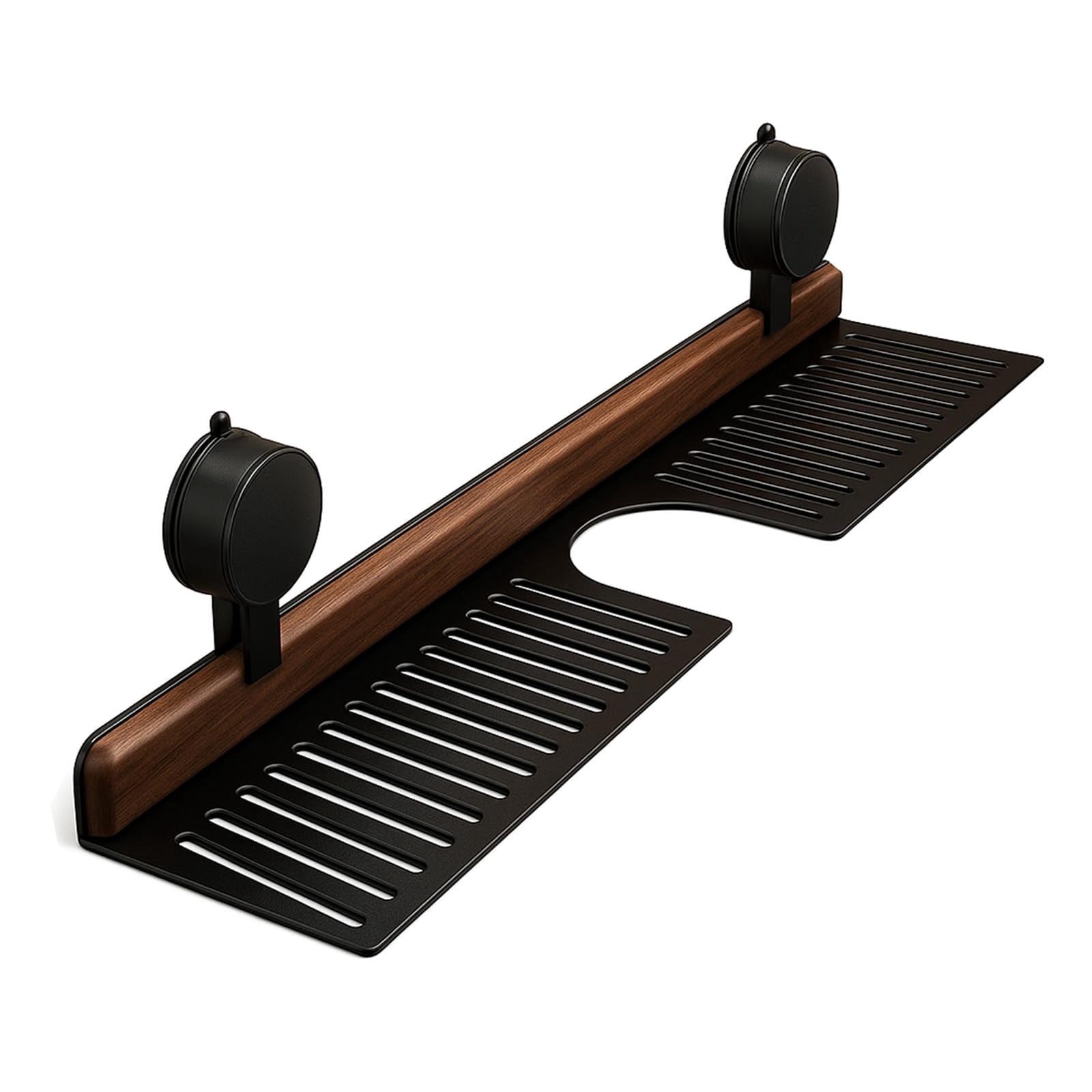 Faucet Rack for Bathroom Sink, Over-Faucet Organizer with Suction Cups, No Drill Removable Sink Shelf for Bathroom & Kitchen Storage