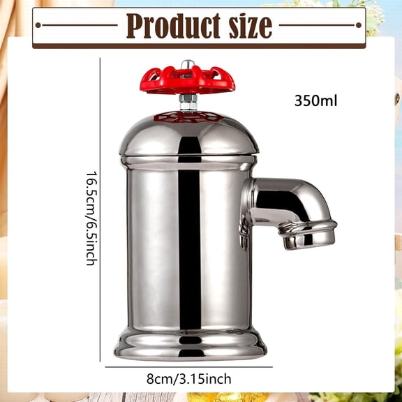 Faucet Shaped Drinking Cup - Fun fun Water Glass - Creative Kitchen Beverage Cup - Unique Cup Design for Home and Party