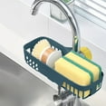 thumbnail image 1 of Faucet Shelf Kitchen Sink Drainage Rack Dishwashing Rag Sponge Sink Organizer, Wall-mounted Dish Rack, Modern Minimalist Style, Keeps Sink Area Dry, Stain Resistant, Easy Cleanup, Bamboo, 1 of 7