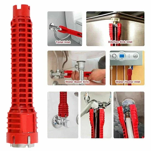 Faucet Sink Installer Multi Tool Wrench Plumbing Kitchen Water Pipe Spanner