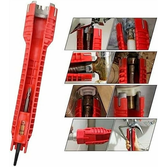 Faucet and Sink Wrench Multi-purpose Wrench Plumbing Tool Plumbing Repair Installation Hand Tools for Toilet Bowl, Sink, Bathroom, Kitchen, Doesn't Fit 1/2" Nut$$Tools & Hardware Other
