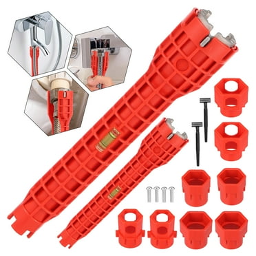 OKYMOTOR Faucet and Sink Wrench Multifunctional Sink Installer Tool Ergonomic Plumbing Installation and Removal Wrench Plumbing Tool for Most Faucet Nut