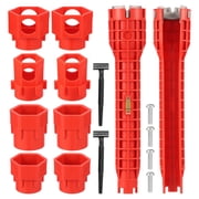 OKYMOTOR Faucet and Sink Installer Multifunctional Sink Wrench Tool Ergonomic Plumbing Installation and Removal Wrench Plumbing Tool for Most Faucet Nut