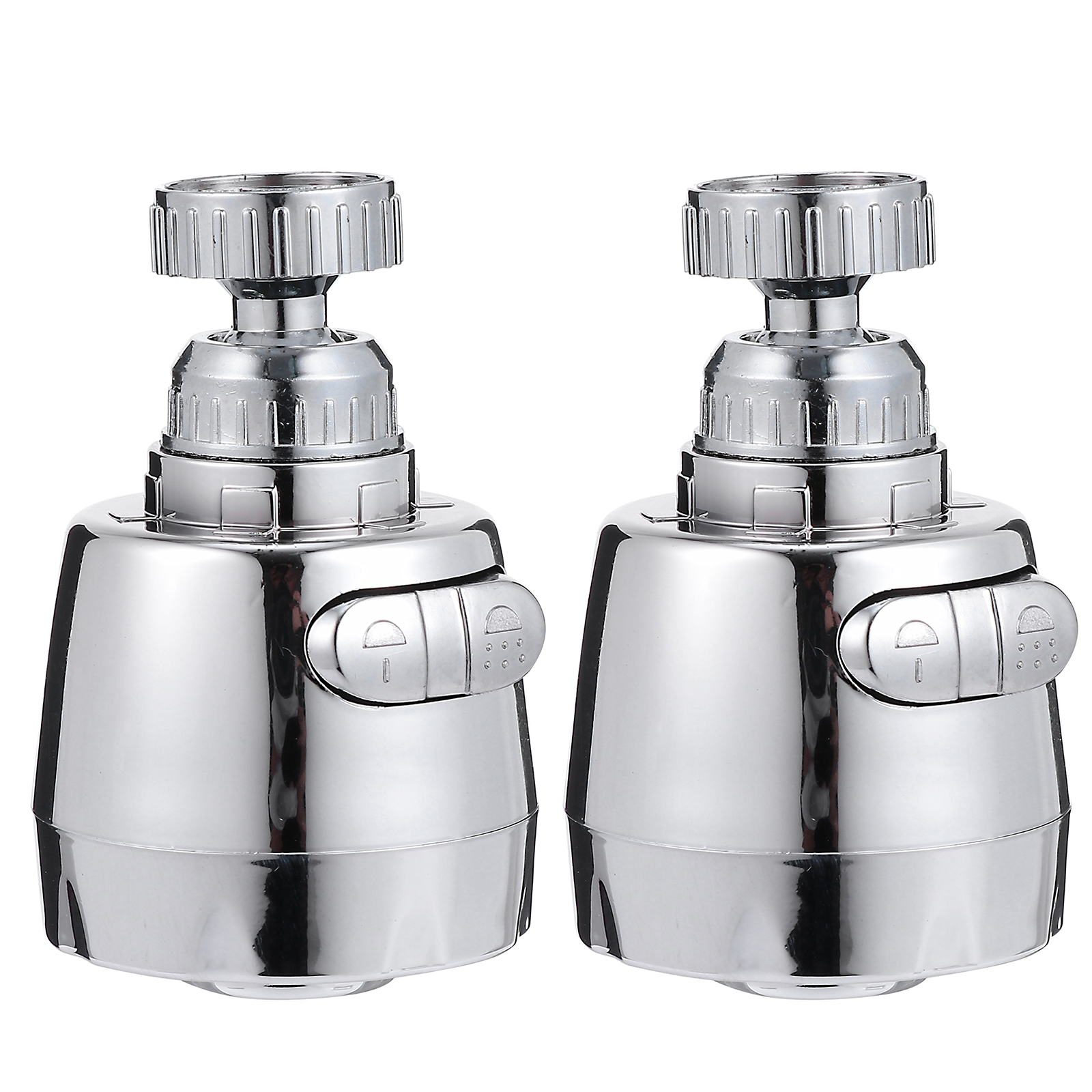 Faucet Splash Guard 2 Pcs Tap Nozzle for Bathroom Extender Rotatable