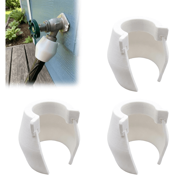 Faucet Splash Guard Compatible with Standard Spigot Backflow Preventer Cover, Garden Hose Spigot Shield Outer Water Spray Deflector for Yard Outdoor Valves, 3 Pack