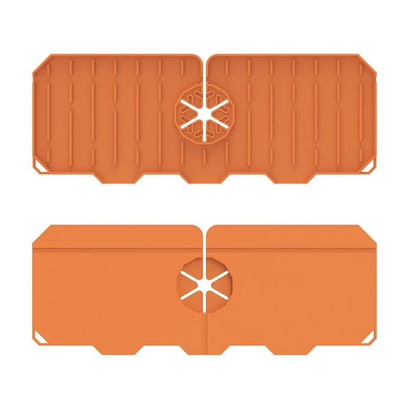 Faucet Splash Guard Pad | Kitchen Sink Protector Mat | Drain Silicone Tray | Water Splash Blocker | Anti-Splash Mat Set