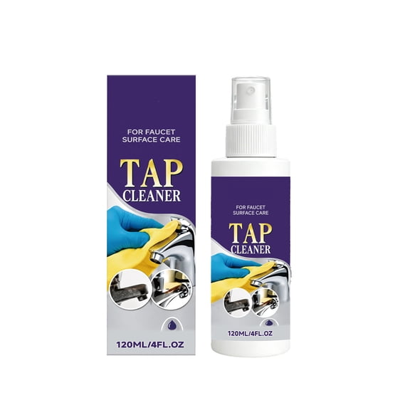 Faucet Tile Cleaner Spray Limescale Water Stain Remover Spray Multipurpose Bathroom Tap Shower Glass Ceramic Cleaning Spray 4oz