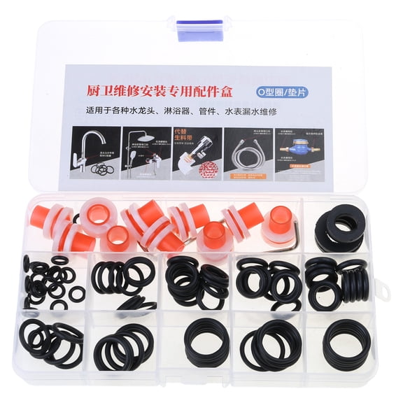 Faucet Washers & Rings Set & Plumbing Gasket Universally Rubber Washers Assortment for Faucet Hose Spigot Plumbing