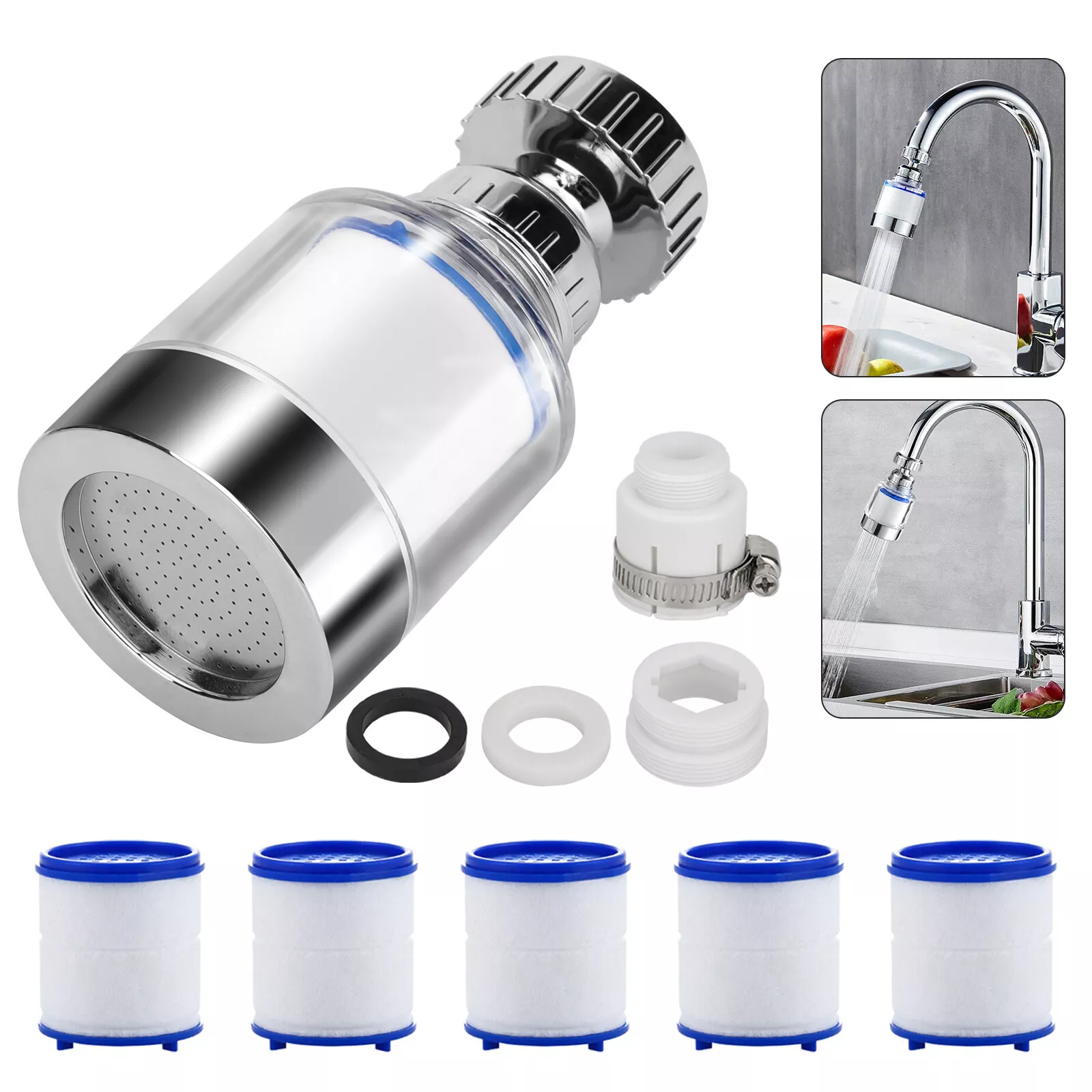 Faucet Water Filter Tap Filtration Kitchen Bathroom Sink Mounted Purifier System