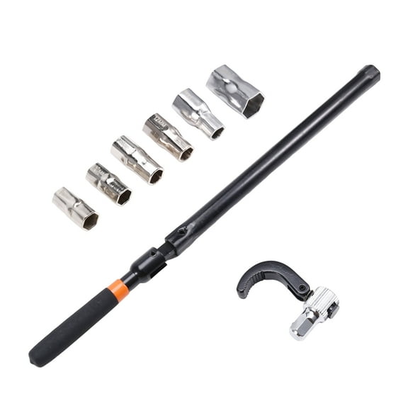 Faucet Wrench Carbon Steel Plumber Sleeve Wrench Back Nut Wrench Sink Basin Tap Installation Sink Wrench Tool Kit