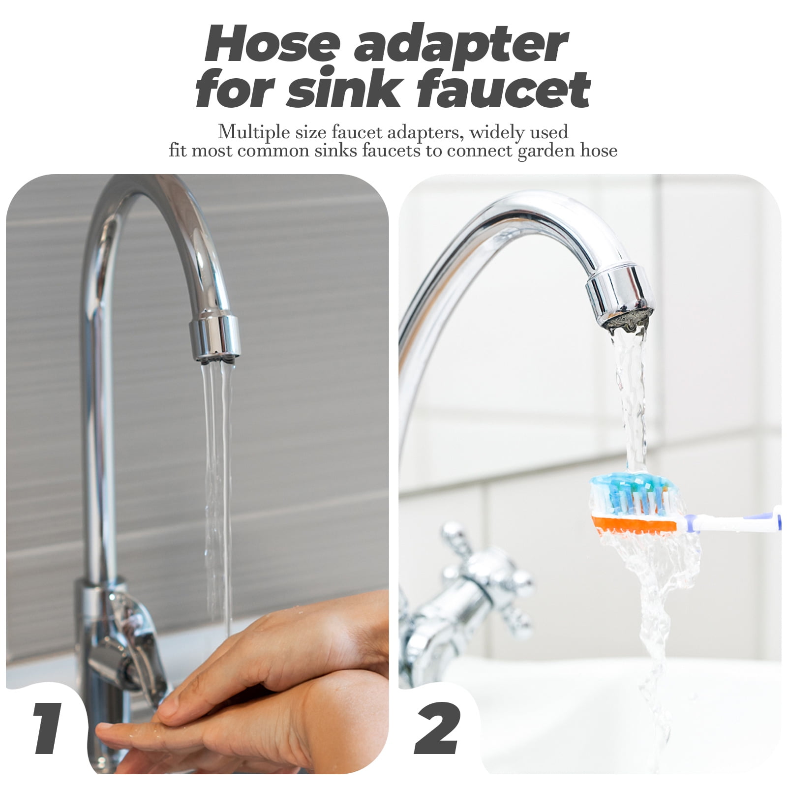 Faucet to hose adapter 6pcs Faucet To Hose Adapter Sink Hose Attachment