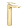 Faucets Elegant Brushed Gold Bathroom Faucet Hot and Cold Water Basin