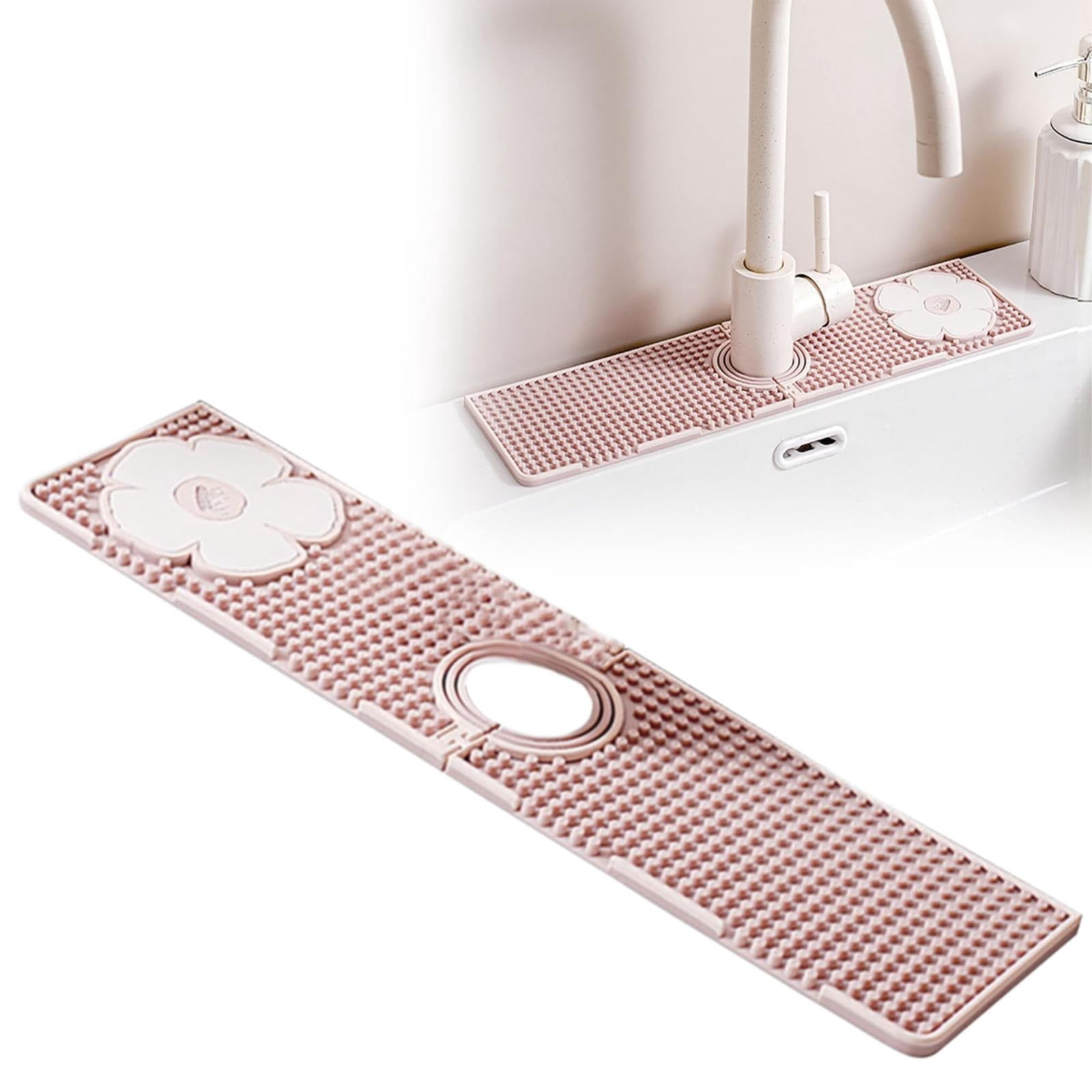 Faucets,Faucet Mat For Kitchen Sink 2024 Kitchen Sink Splash Guard Silicone Draining Mat Fast Drying Sink Tray Faucet Guard & Draining Mat For Kitchen/Bathroom Sink by Hilehuti