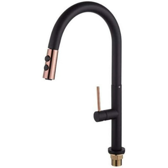 Faucets,Kitchen Taps with Pull Out Spray Kitchen Faucet Copper Hot and Cold Teleskitchen Faucet Sink Sink Faucet