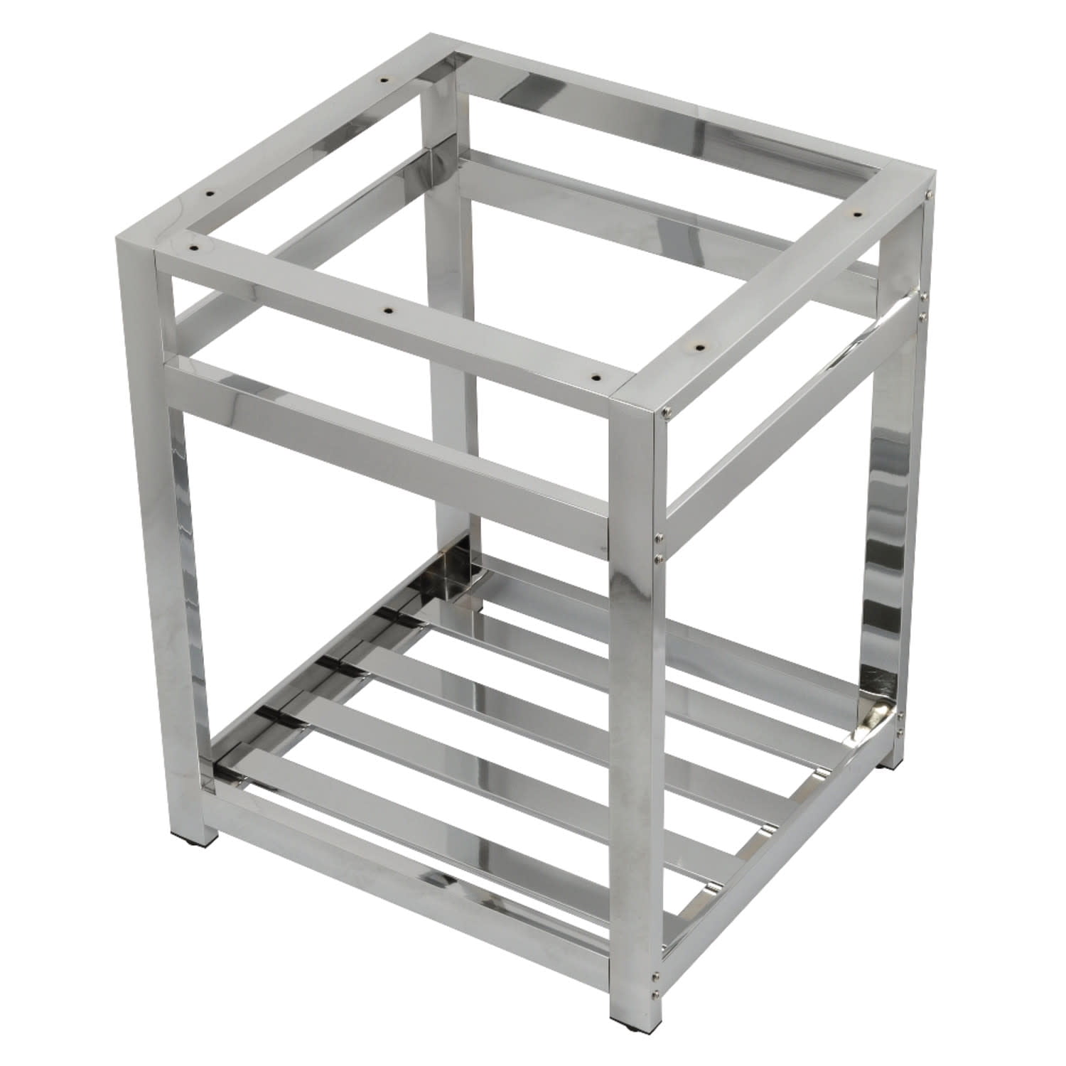 Polished Chrome 25" x 22" Steel Console Sink Base