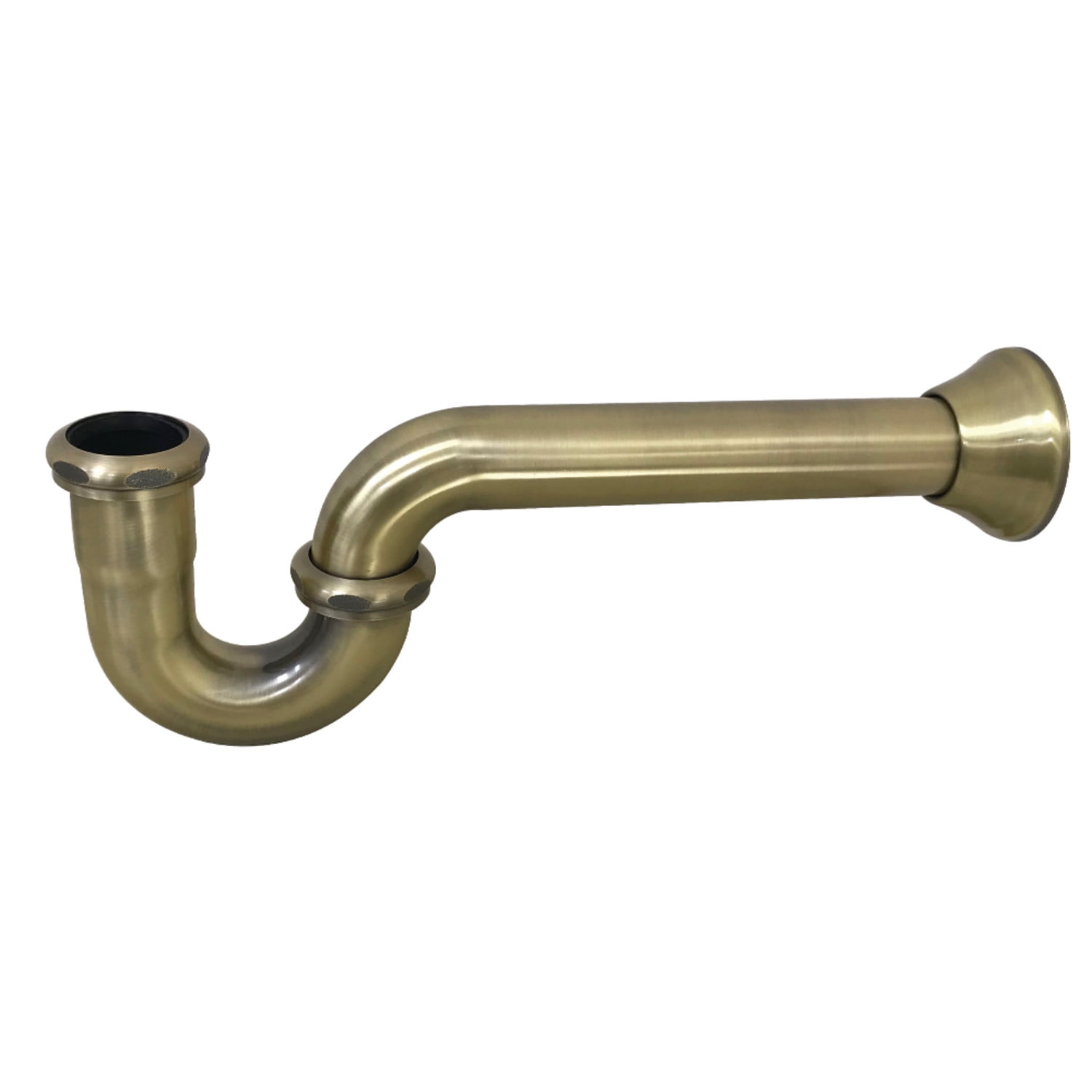 Antique Brass 1-1/2 Inch Decorative P-Trap