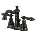 thumbnail image 1 of Fauceture FSC1600AKL Duchess 4 in. Centerset Bathroom Faucet with Brass Pop-Up, Matte Black, 1 of 3