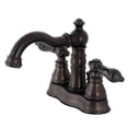 thumbnail image 1 of Fauceture FSC1605AKL Duchess 4 in. Centerset Bathroom Faucet with Brass Pop-Up, Oil Rubbed Bronze, 1 of 5