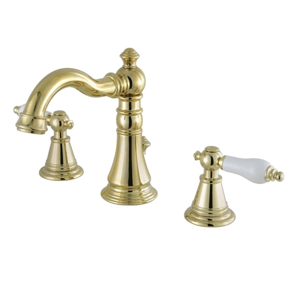 Fauceture FSC1972PL English Classic Widespread Bathroom Faucet, Polished Brass