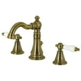 thumbnail image 1 of Fauceture FSC19733PL English Classic Widespread Standard Mount Bathroom Faucet, Antique Brass, 1 of 2