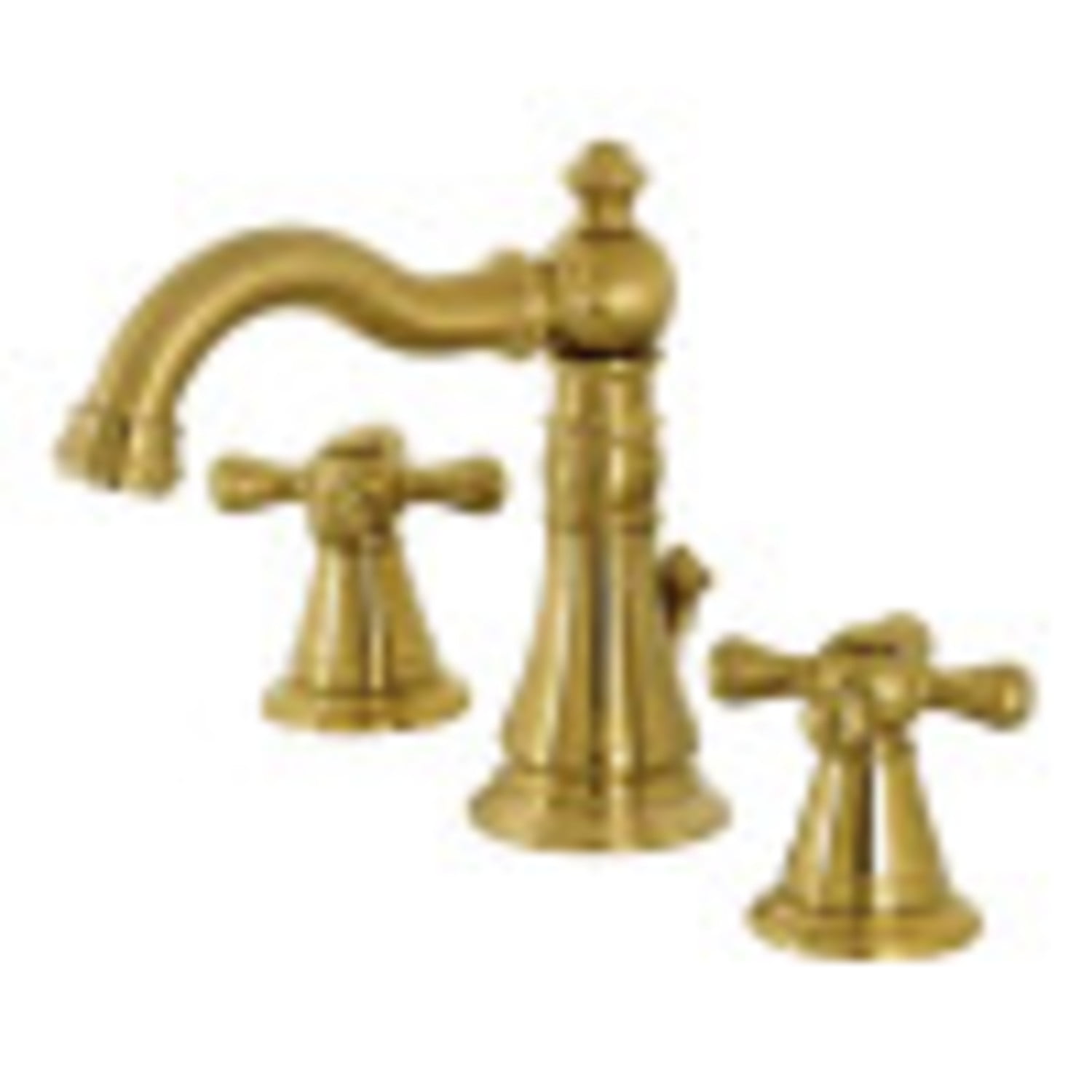 Victorian Elegance 8" Brushed Brass Widespread Bathroom Faucet