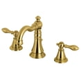 thumbnail image 1 of Kingston Brass FSC1973AL English Classic Two-Handle 3-Hole Deck Mount Widespread Bathroom Faucet with Brass Pop-Up in Brushed Brass, 1 of 8