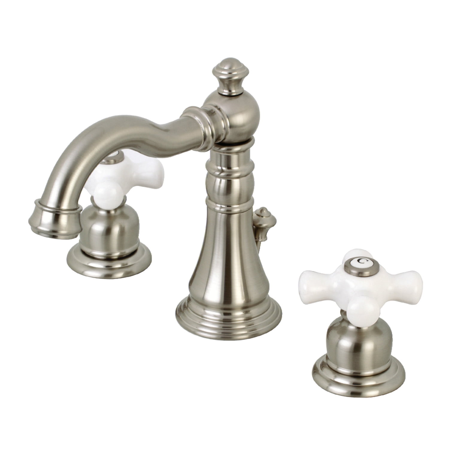 American Classic Brushed Nickel Widespread Bathroom Faucet