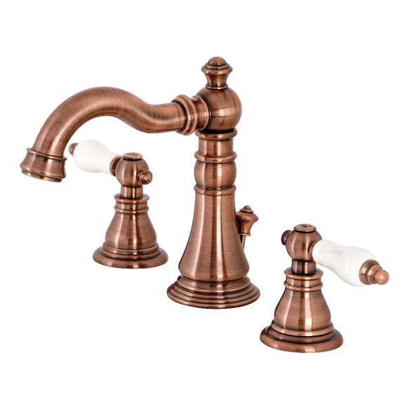 Fauceture FSC197APLAC American Patriot Widespread Bathroom Faucet, Antique Copper