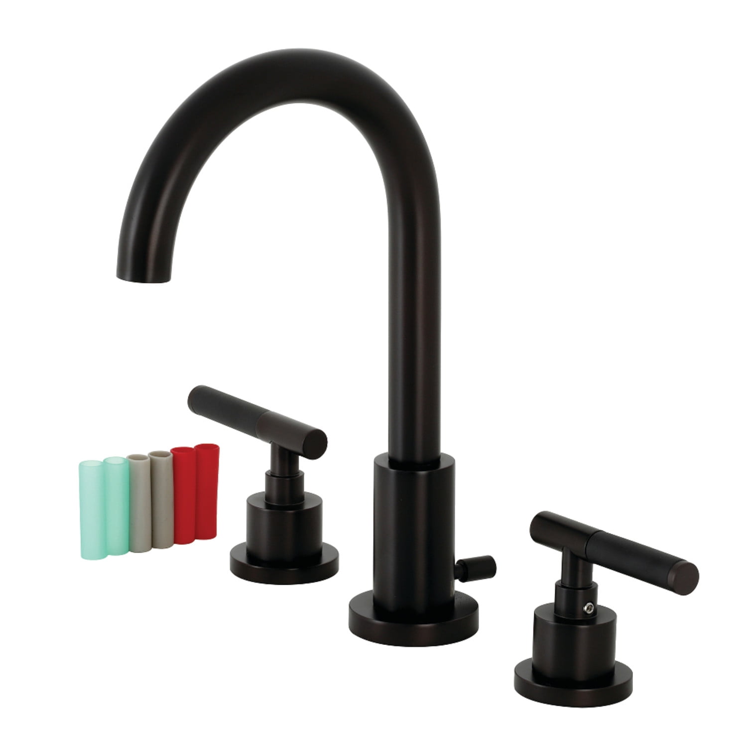 Fauceture FSC8925CKL Kaiser Widespread Bathroom Faucet with Pop-Up Drain, Oil Rubbed Bronze