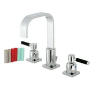 Fauceture FSC8961DKL Kaiser Widespread Bathroom Faucet with Pop-Up Drain, Polished Chrome