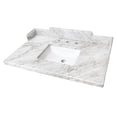 thumbnail image 1 of Kingston Brass KMS3622M38SQ Pemberton 36-Inch Carrara Marble Vanity Sink Top (8" Faucet Drillings) in Carrara White, 1 of 6
