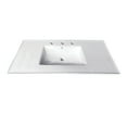 thumbnail image 1 of Fauceture LBT37227W38 Continental 37" x 22" Ceramic Vanity Top with Rectangular Sink, White, 1 of 8