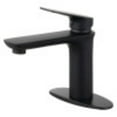 thumbnail image 1 of Fauceture LS4200CXL Frankfurt Single-Handle Bathroom Faucet with Deck Plate and Drain, Matte Black, 1 of 2