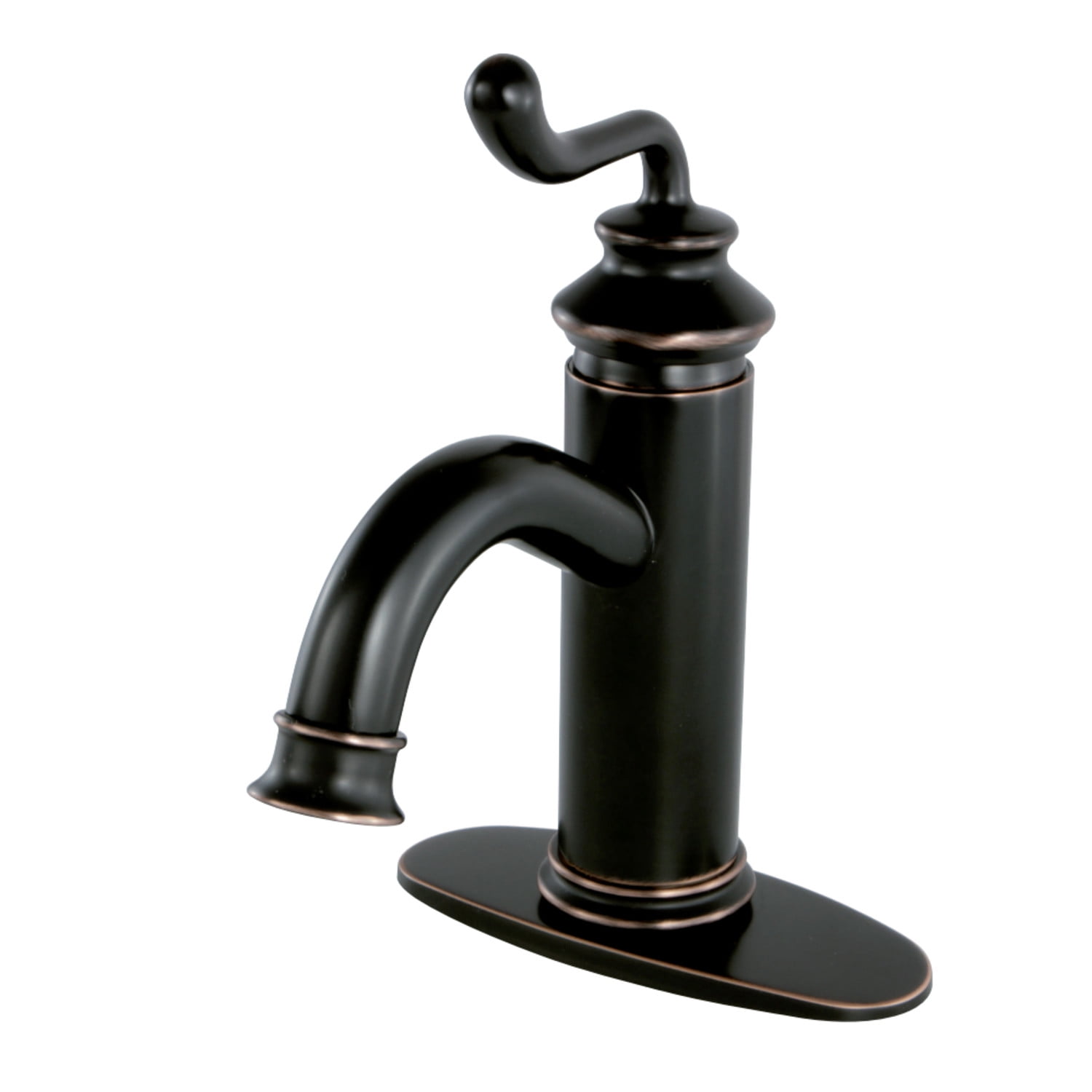 Fauceture LS5416RL Royale Single-Handle Bathroom Faucet with Push Pop-Up, Naples Bronze