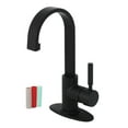 thumbnail image 1 of Fauceture LS8210DKL Kaiser Single-Handle Bathroom Faucet Drain, Matte Black, 1 of 5