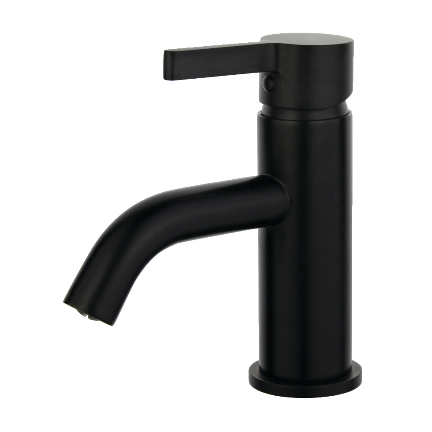 Fauceture LS8220CTL Continental Single-Handle Bathroom Faucet with Push Pop-Up, Matte Black