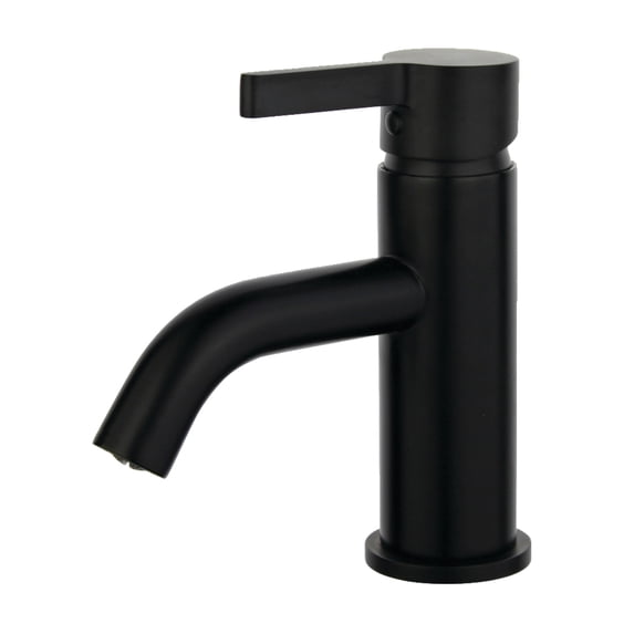 Fauceture LS8220CTL Continental Single-Handle Bathroom Faucet with Push Pop-Up, Matte Black