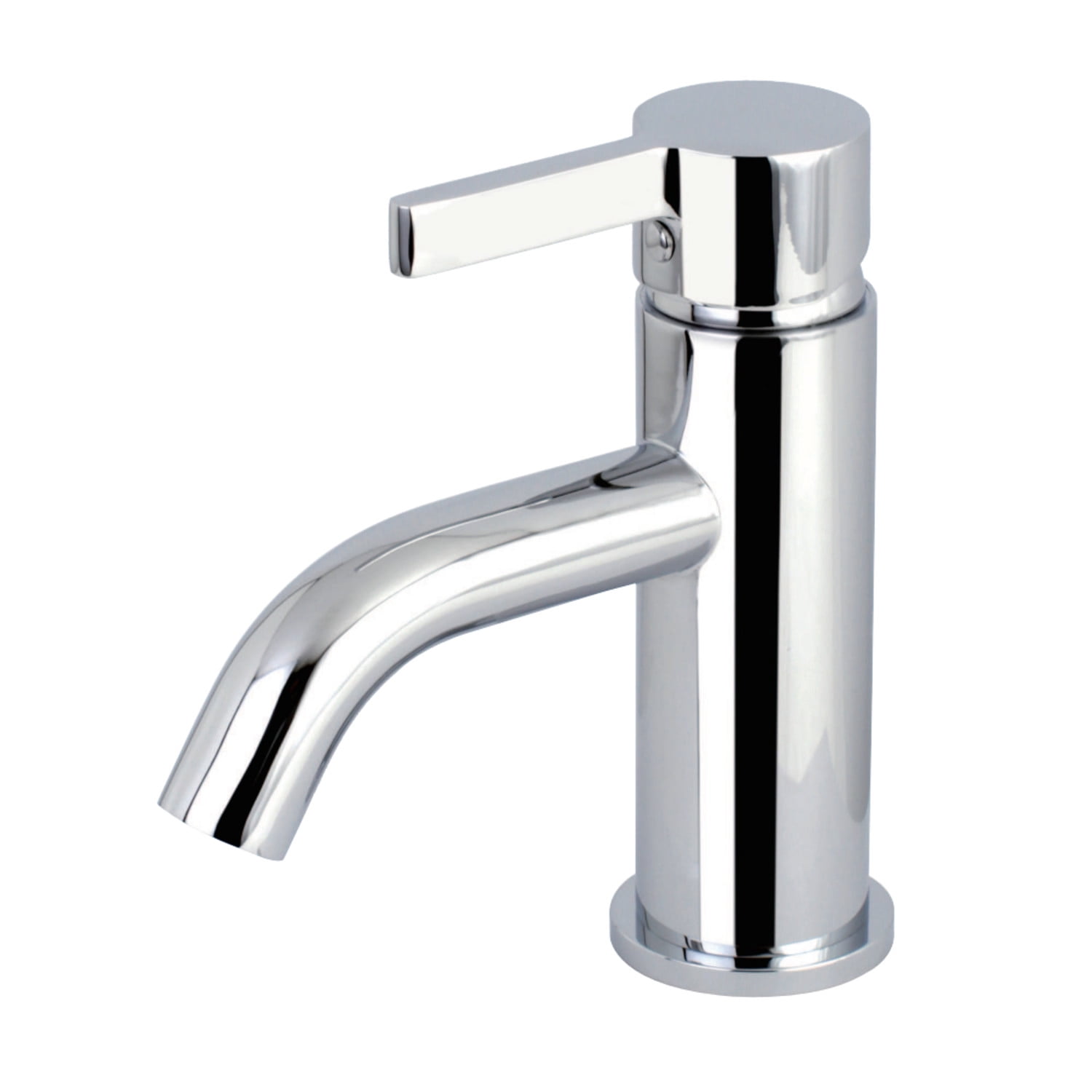 Continental Polished Chrome Single-Handle Bathroom Faucet with Drain