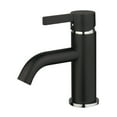 thumbnail image 1 of Fauceture LS8227CTL Continental Single-Handle Bathroom Faucet with Push Pop-Up, Matte Black/Polished Chrome, 1 of 2