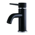 thumbnail image 1 of Fauceture LS8227NYL New York Single-Handle Bathroom Faucet with Push Pop-Up, Matte Black/Polished Chrome, 1 of 3