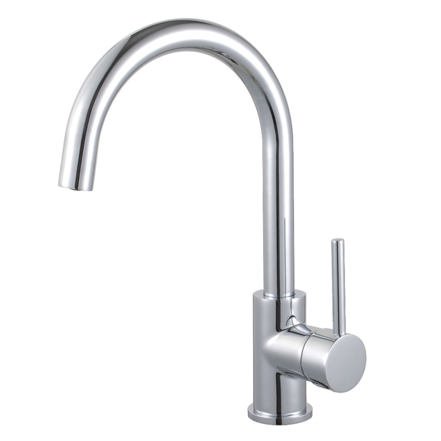 Polished Chrome Single-Handle Deck Mount Vessel Faucet