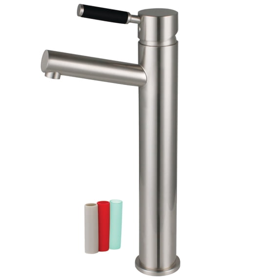 Kingston Brass LS8418DKL Kaiser Single-Handle 1-Hole Deck Mount Vessel Faucet in Brushed Nickel