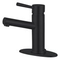 thumbnail image 1 of Fauceture LS8420DL Concord Single-Handle Bathroom Faucet with Push Pop-Up, Matte Black, 1 of 2
