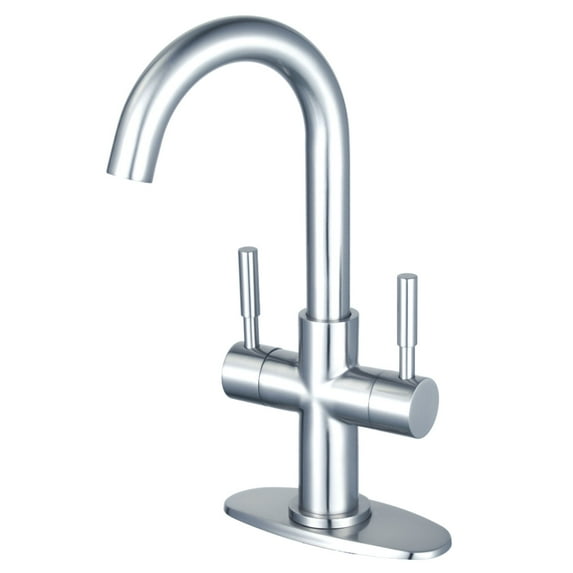 Fauceture LS8451DL Concord Two-Handle Bathroom Faucet with Push Pop-Up, Polished Chrome