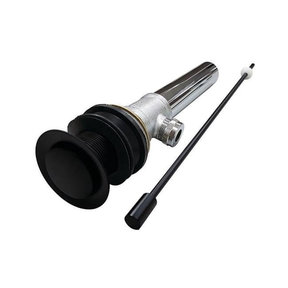 Fauceture Pop-Up Drain without Overflow, Matte Black