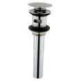 thumbnail image 1 of Fauceture  Push Pop-up Drain with Overflow  Satin Nickel, 1 of 1