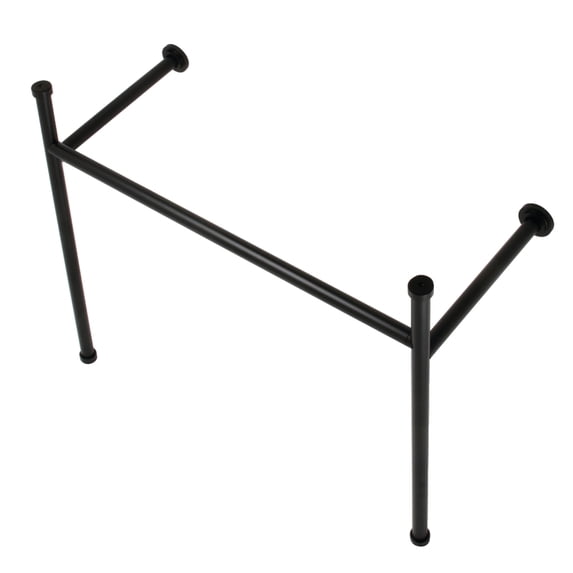 Fauceture VPB39170 Stainless Steel Console Wall Mount Sink Legs, Matte Black