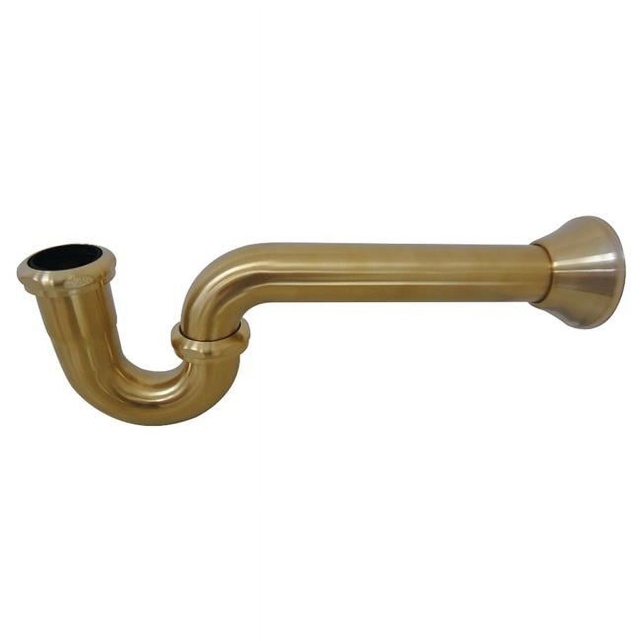Vintage Brushed Brass 1.5-Inch Decor P-Trap