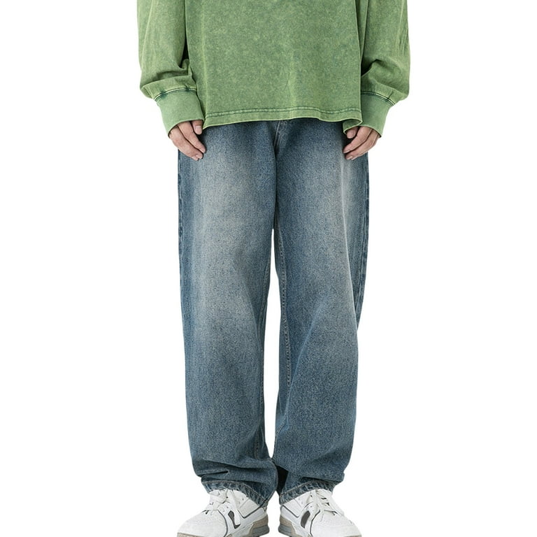 Versatile And Trendy: Light Blue Straight Fit Jeans for Boys  