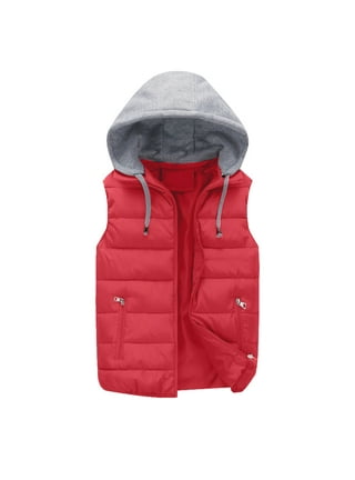 Red sleeveless hoodie walmart shop
